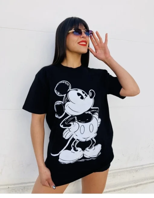 Polera Oversize Disney Negra