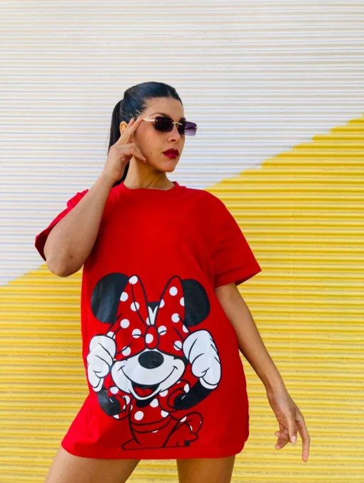 Polera oversize minnie